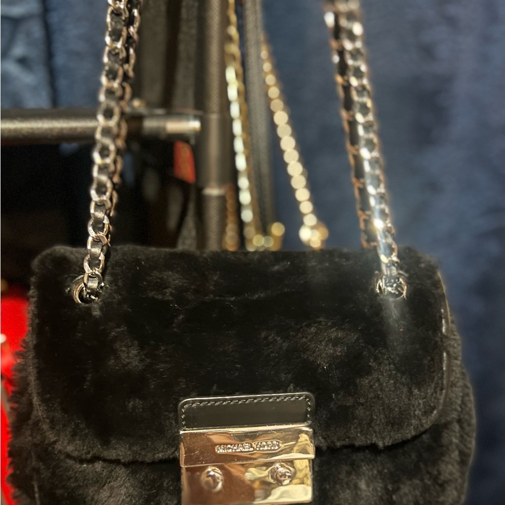 Michael Kors Black Fur Mini Bag